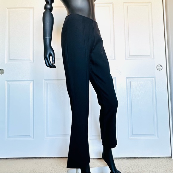 NWT Cinq a Sept Slit Pants Black Mina Stretch Zipper Side Cropped Size 2 $325 - Picture 7 of 15